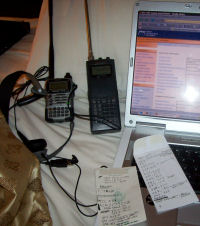 A Yaesu, a scanner and some notes