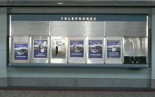 Airport pay phones have all disappeared.