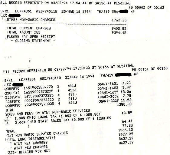 deposit by landline phone bill