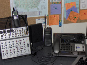 PLA Radio mixer and phone - click to enlarge