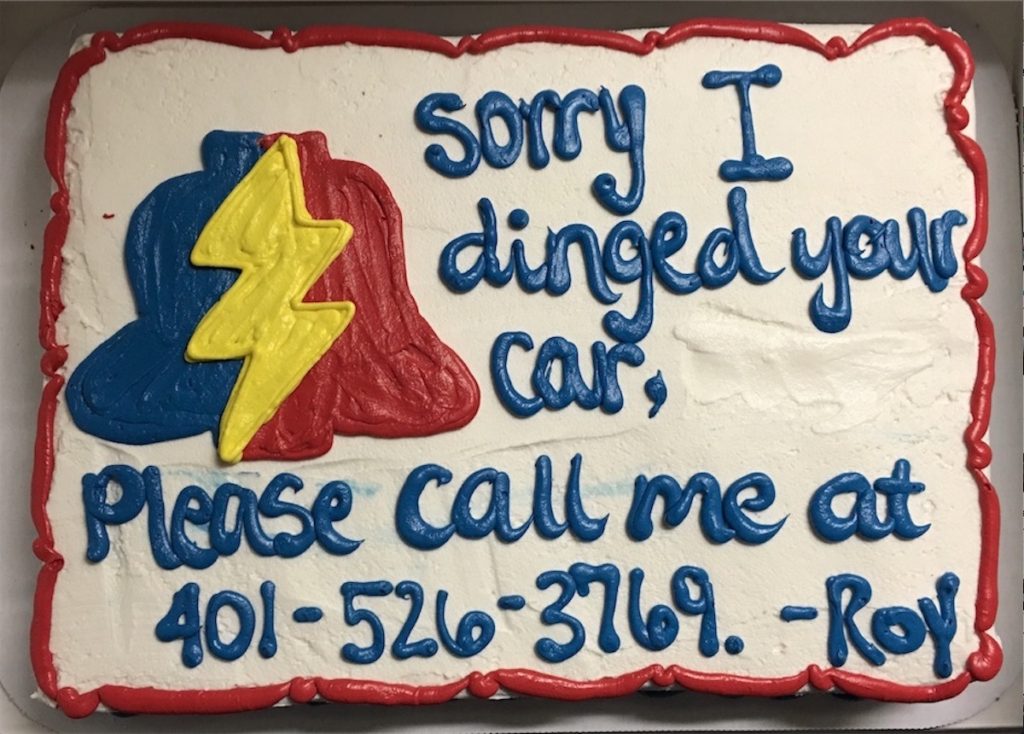 Thanks for making an updated PLA ding cake with the new phone number on it, Bamm Bamm!